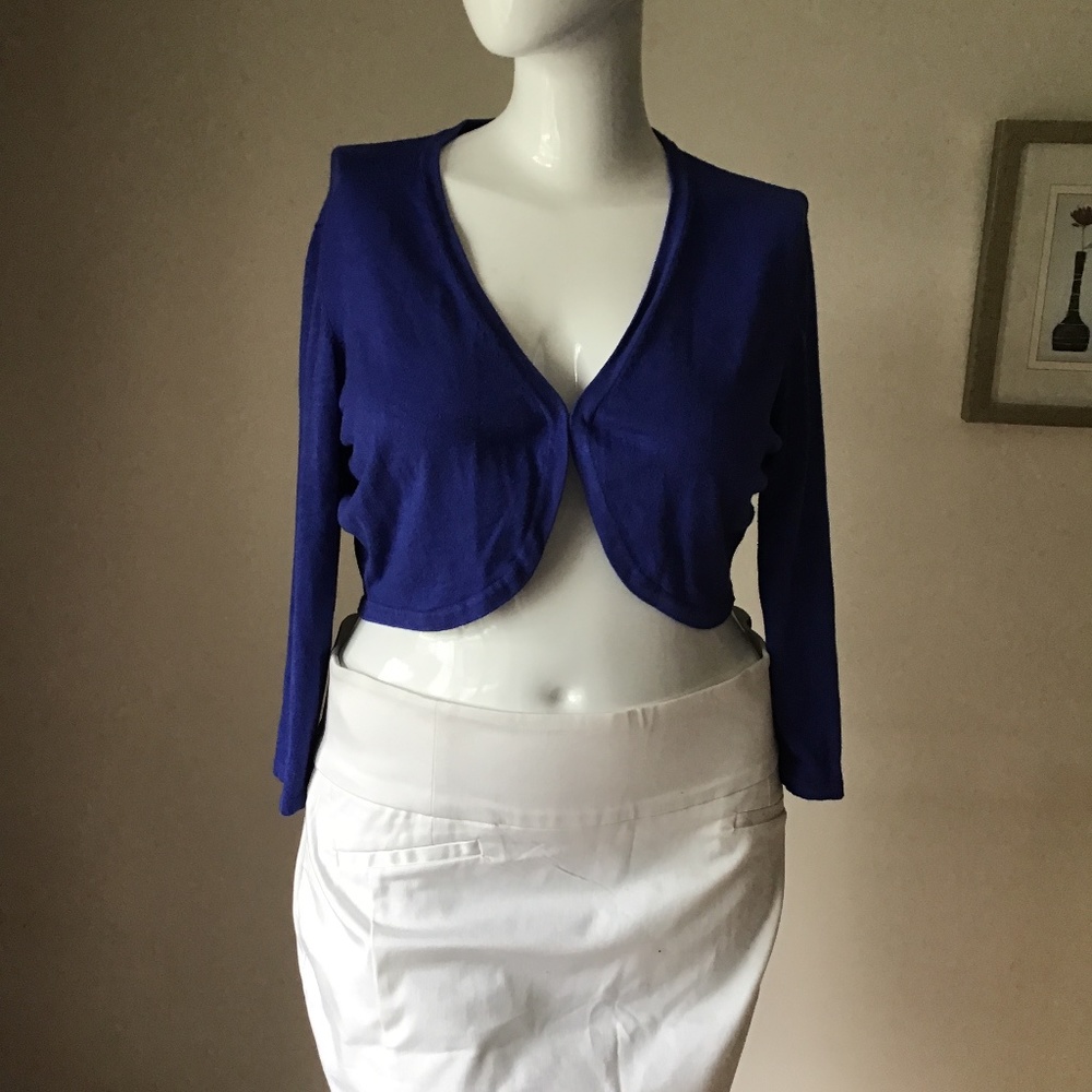 NWOT Precise Blue cardigan
